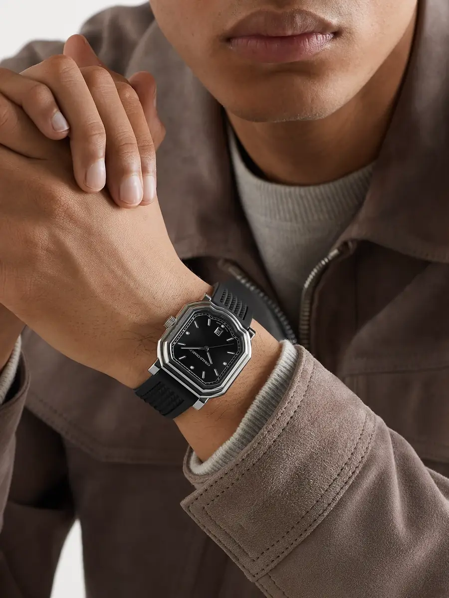 Gerald Charles Maestro 2.0 Ultra-Thin Automatic 39mm Stainless Steel and Rubber Watch, Ref. No. GC2.0-A-00 - Men | Thumbnail 2