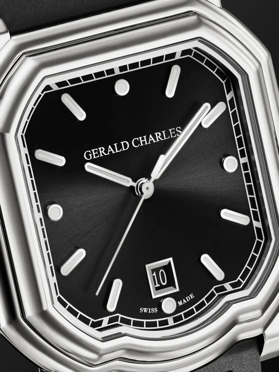 Gerald Charles Maestro 2.0 Ultra-Thin Automatic 39mm Stainless Steel and Rubber Watch, Ref. No. GC2.0-A-00 - Men | Thumbnail 6