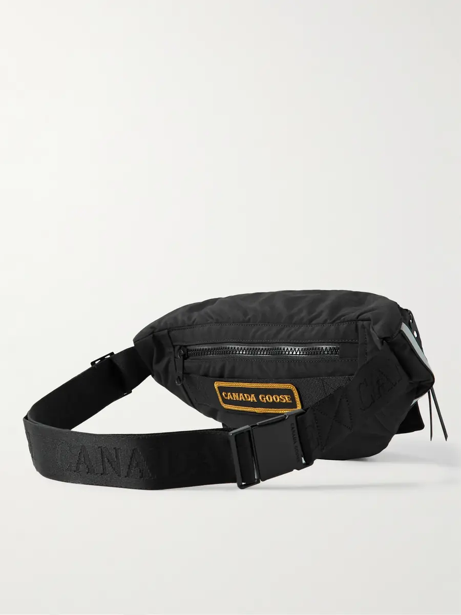 Canada Goose Logo-Appliquéd Webbing-Trimmed Shell Belt Bag - Men | Thumbnail 3