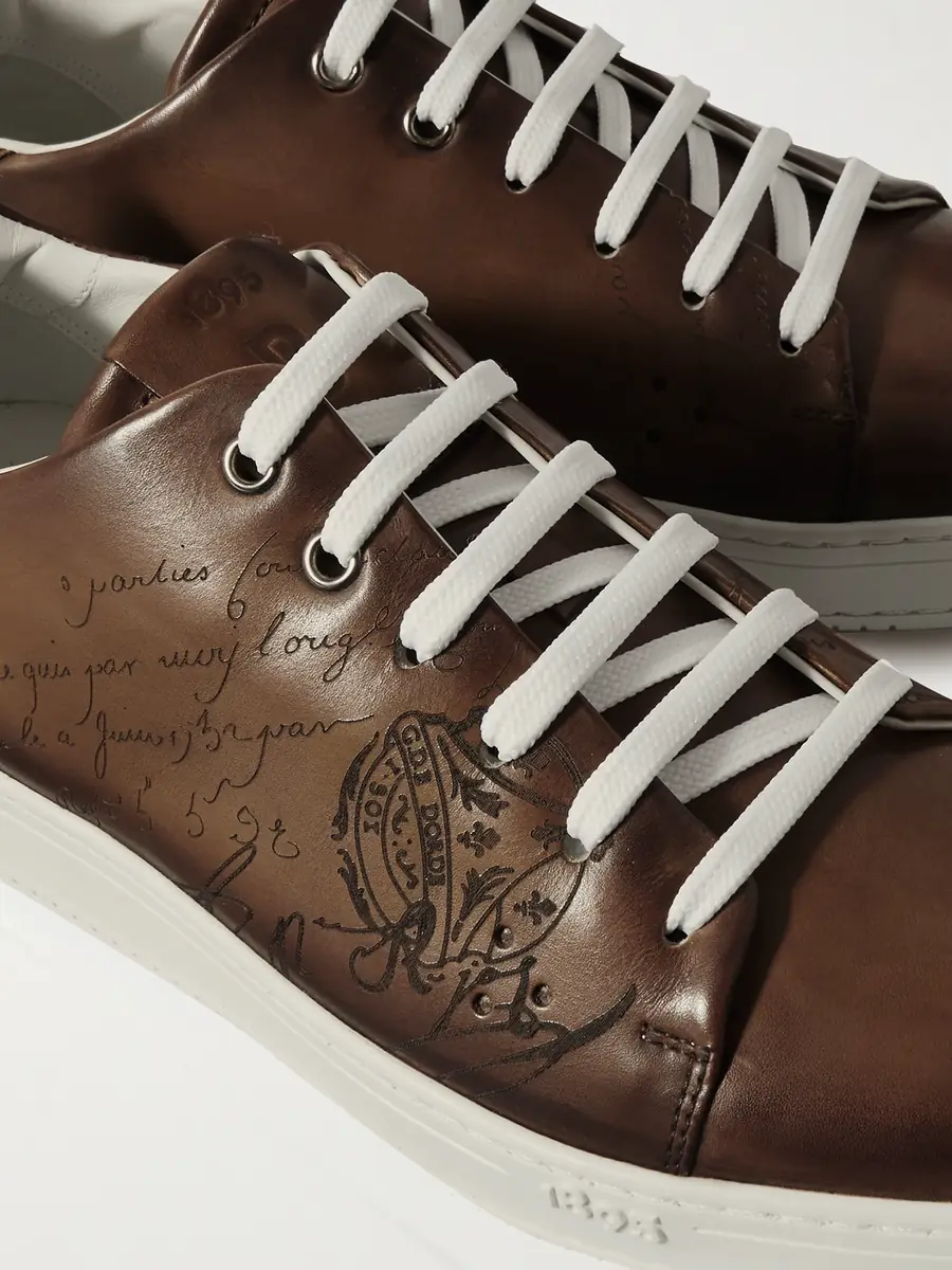 Berluti Scritto Venezia Leather Sneakers - Men | Thumbnail 5 Berluti Scritto Venezia Leather Sneakers - Men | Thumbnail 5