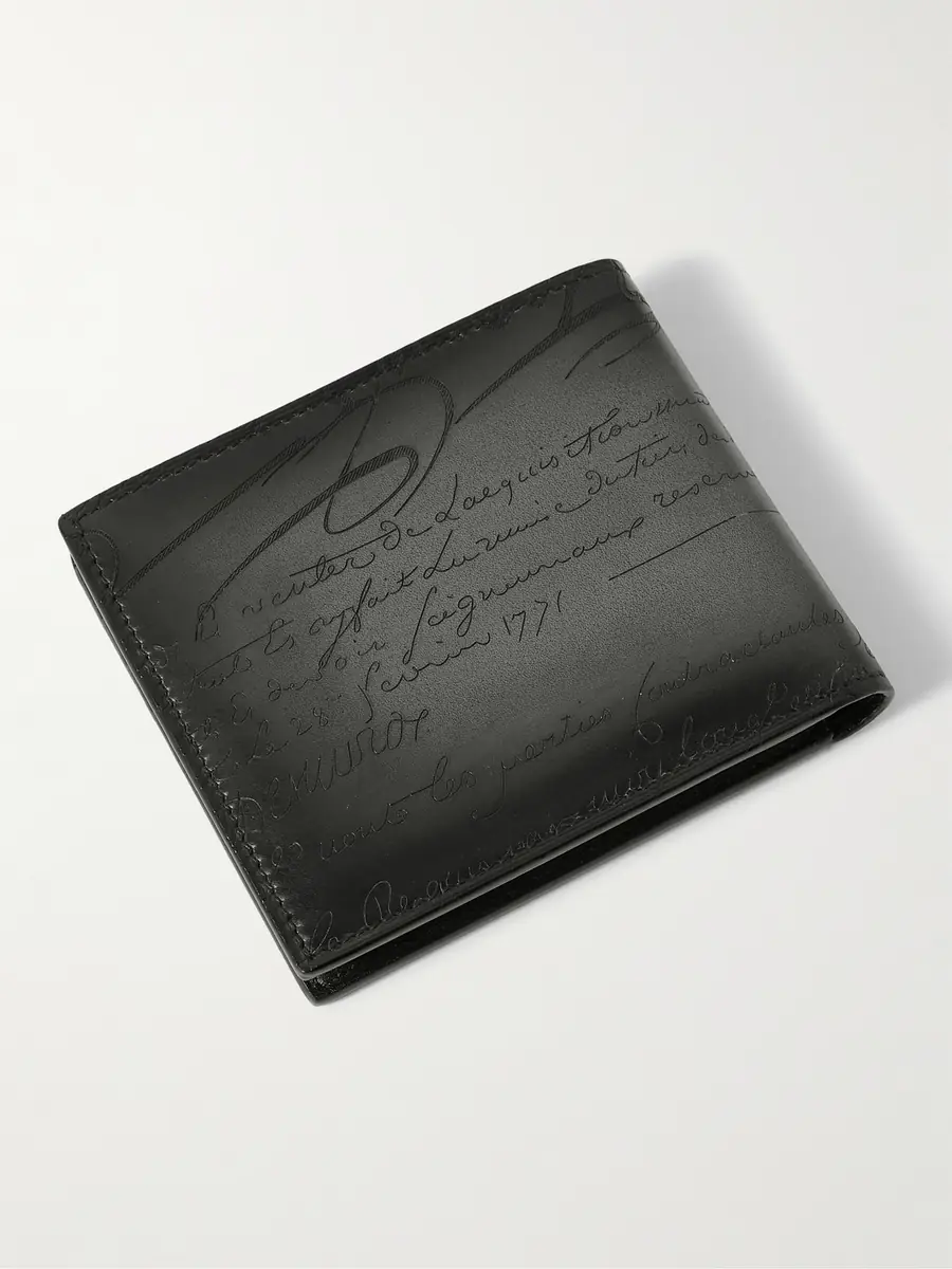 Berluti Makore Scritto Venezia Leather Billfold Wallet - Men | Thumbnail 2 Berluti Makore Scritto Venezia Leather Billfold Wallet - Men | Thumbnail 2
