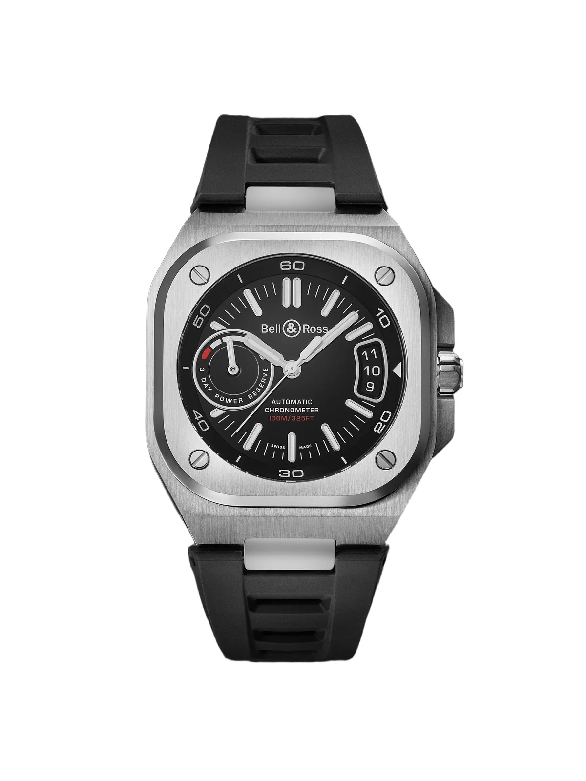 BR-X5 Automatic Chronometer Steel Watch, Ref. BRX5R-BL-ST/SRB - Men