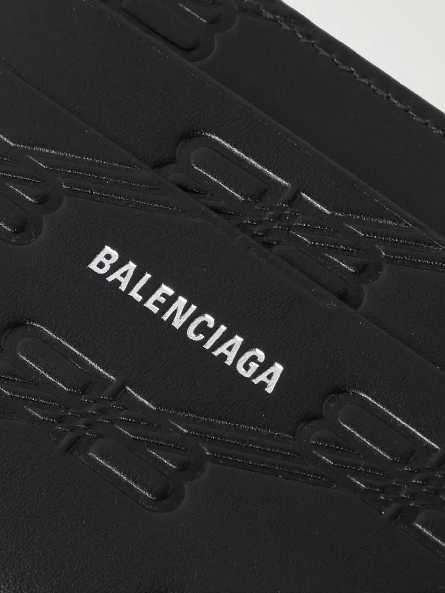 Balenciaga Logo-Print Monogrammed Leather Cardholder - Men | Thumbnail 3 Balenciaga Logo-Print Monogrammed Leather Cardholder - Men | Thumbnail 3