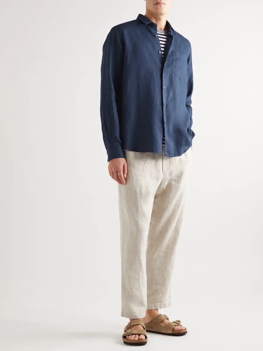Vilebrequin Caroubis Linen Shirt - Men | Thumbnail 2 Vilebrequin Caroubis Linen Shirt - Men | Thumbnail 2