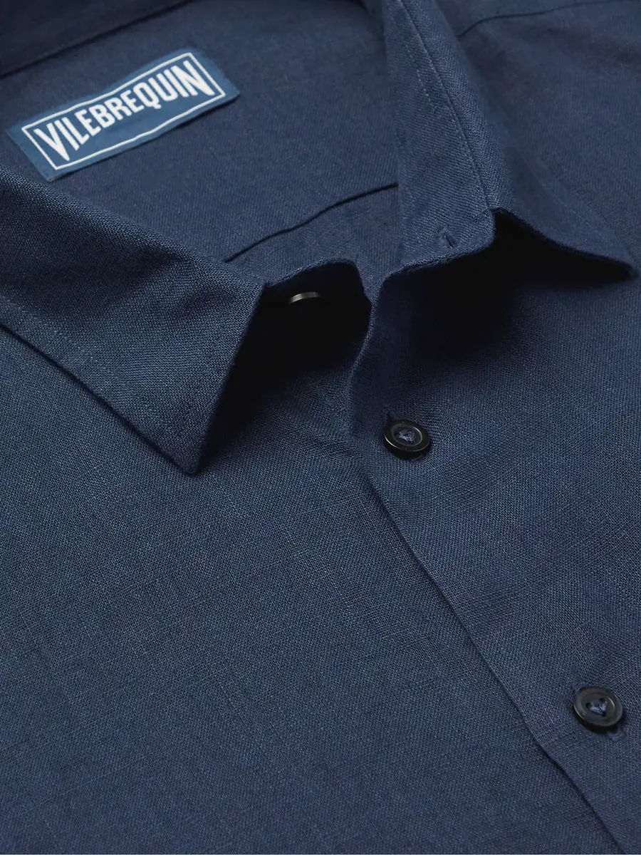 Vilebrequin Caroubis Linen Shirt - Men | Thumbnail 4 Vilebrequin Caroubis Linen Shirt - Men | Thumbnail 4