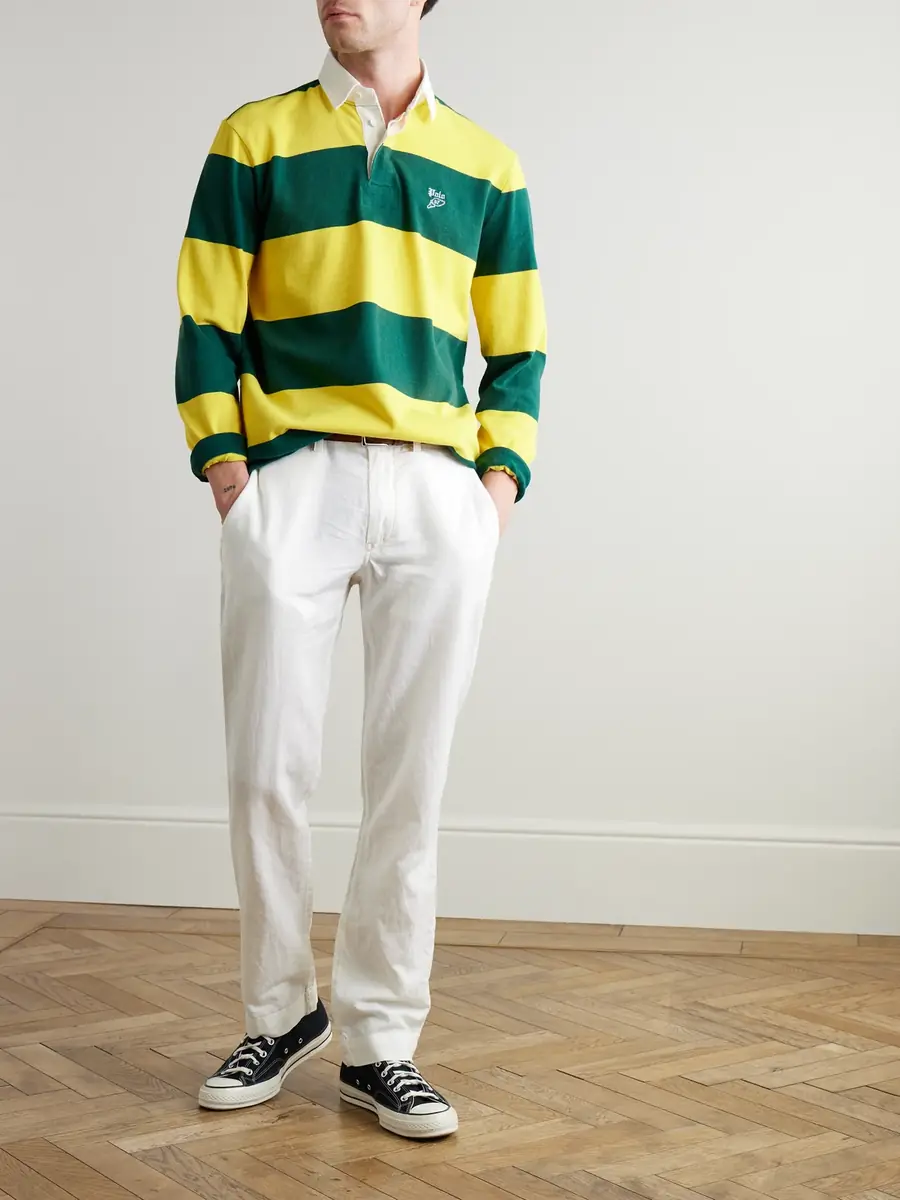Polo Ralph Lauren Slim-Fit Straight-Leg Linen and Cotton-Blend Trousers - Men | Thumbnail 2 Polo Ralph Lauren Slim-Fit Straight-Leg Linen and Cotton-Blend Trousers - Men | Thumbnail 2