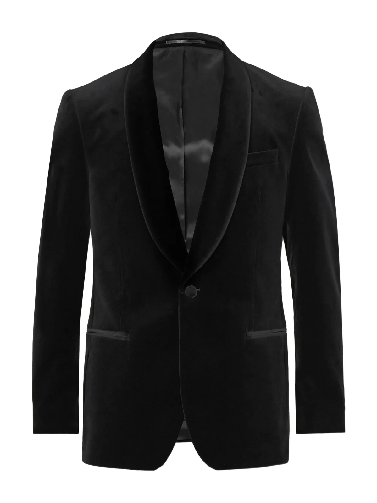 Cotton-Blend Velvet Tuxedo Jacket - Men Cotton-Blend Velvet Tuxedo Jacket - Men