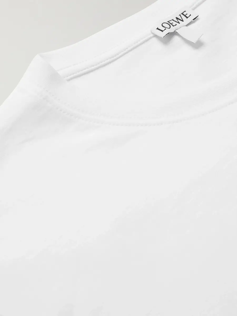 Loewe Slim-Fit Logo-Embroidered Cotton-Jersey T-Shirt - Men | Thumbnail 4 Loewe Slim-Fit Logo-Embroidered Cotton-Jersey T-Shirt - Men | Thumbnail 4