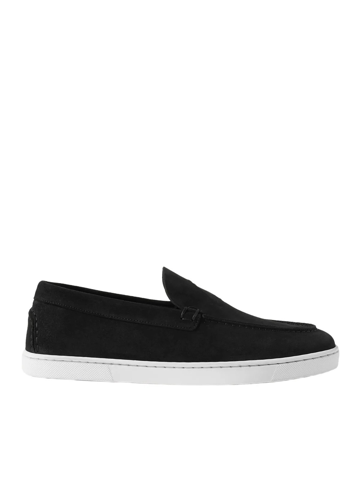 Christian Louboutin Varsiboat Logo-Embossed Suede Loafers - Men