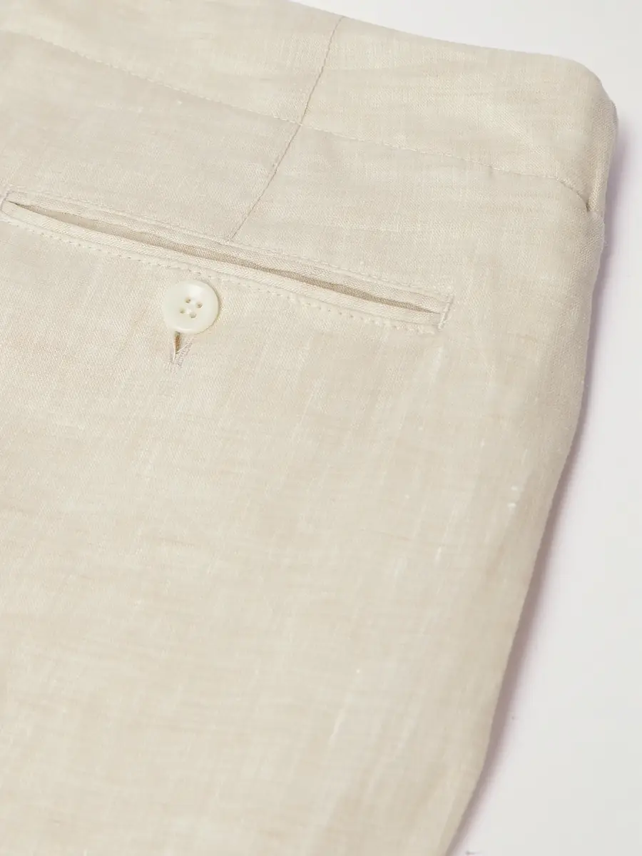 Loro Piana Straight-Leg Linen Drawstring Bermuda Shorts - Men | Thumbnail 4 Loro Piana Straight-Leg Linen Drawstring Bermuda Shorts - Men | Thumbnail 4