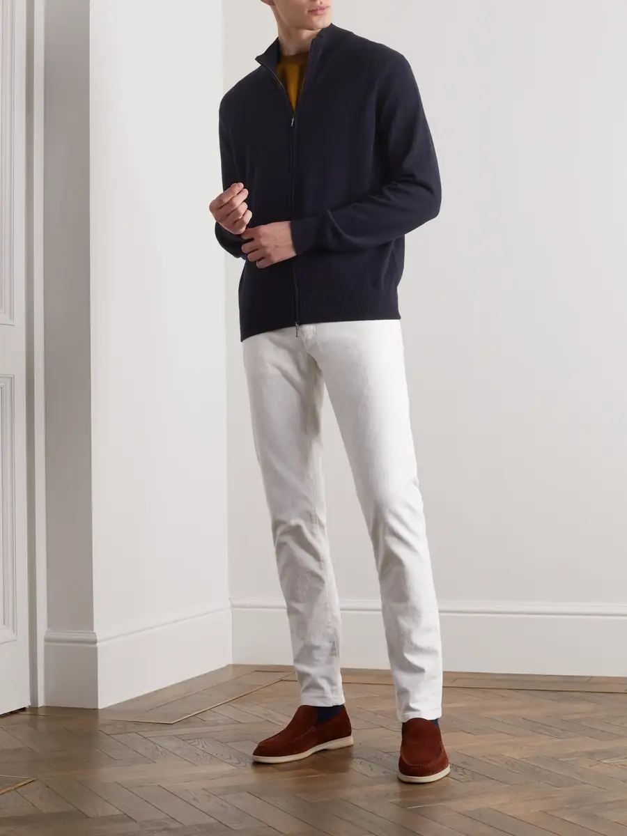 Loro Piana Baby Cashmere Zip-Up Sweater - Men | Thumbnail 2 Loro Piana Baby Cashmere Zip-Up Sweater - Men | Thumbnail 2