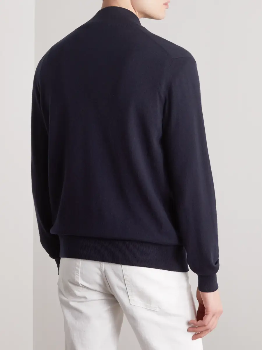 Loro Piana Baby Cashmere Zip-Up Sweater - Men | Thumbnail 3 Loro Piana Baby Cashmere Zip-Up Sweater - Men | Thumbnail 3