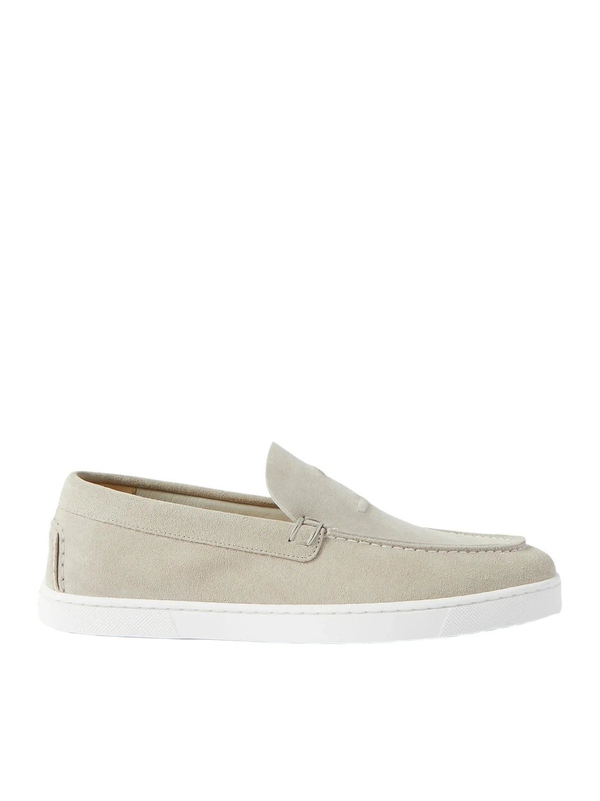 Christian Louboutin Varsiboat Logo-Embossed Suede Loafers - Men