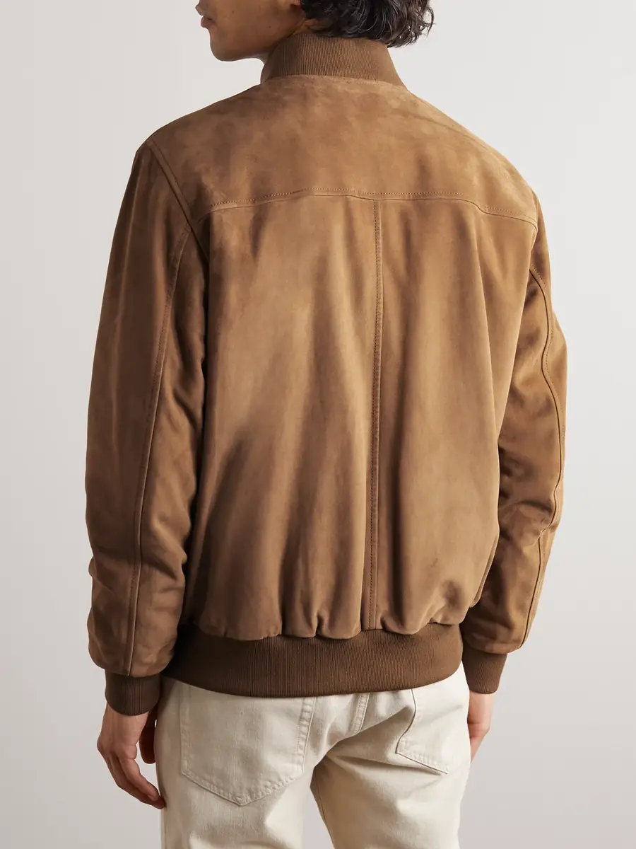 Loro Piana LP IVY Suede Bomber Jacket - Men | Thumbnail 3 Loro Piana LP IVY Suede Bomber Jacket - Men | Thumbnail 3