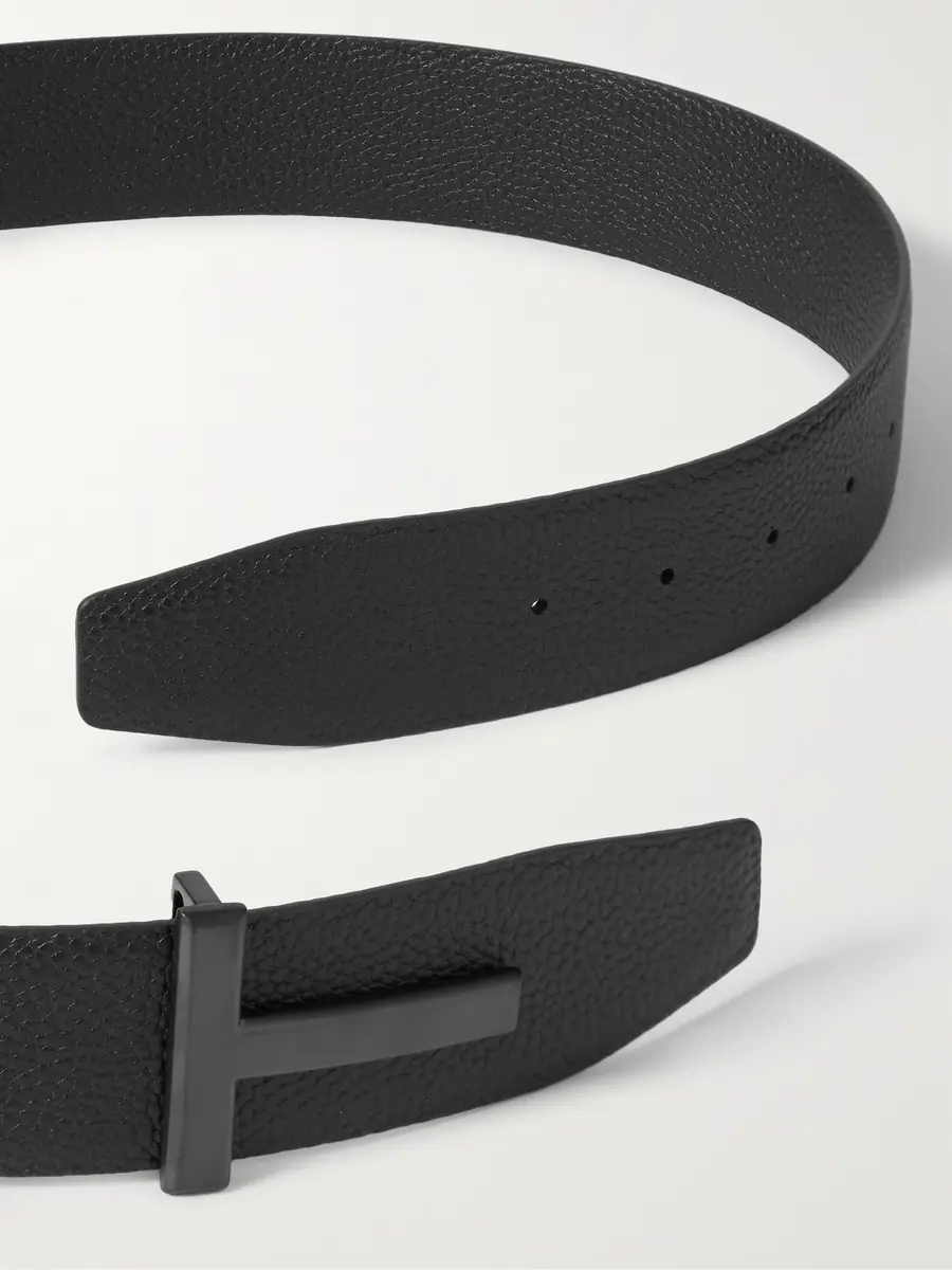 Tom Ford 4cm Full-Grain Leather Belt - Men | Thumbnail 2 Tom Ford 4cm Full-Grain Leather Belt - Men | Thumbnail 2