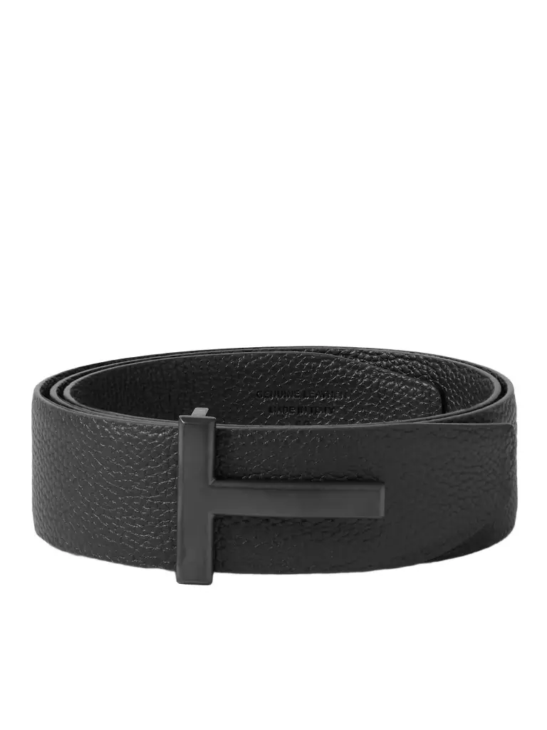 Tom Ford 4cm Full-Grain Leather Belt - Men | Image 1 Tom Ford 4cm Full-Grain Leather Belt - Men | Image 1