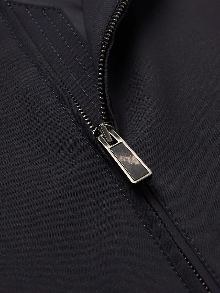 Zegna Wool-Shell Bomber Jacket - Men | Thumbnail 4