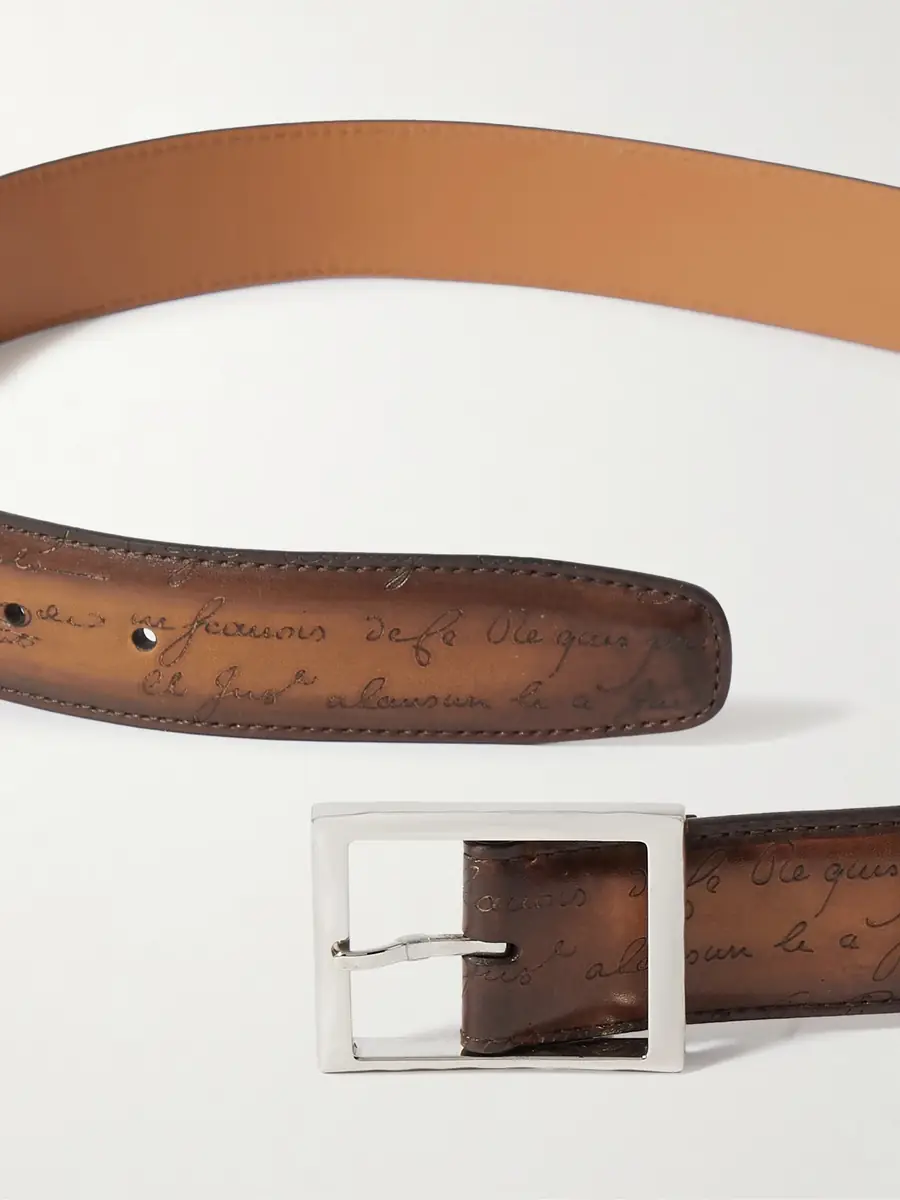 Berluti Scritto 3.5cm Leather Belt - Men | Thumbnail 2