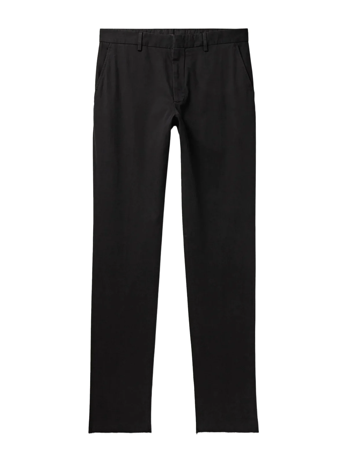 Slim-Fit Straight-Leg Stretch-Cotton Twill Trousers - Men