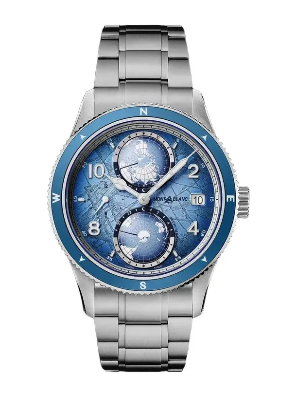 Montblanc 1858 Geosphere 0 Oxygen South Pole Exploration Limited Edition Automatic Interchangeable Titanium and Ceramic Watch, Ref. 7612582367544 - Men