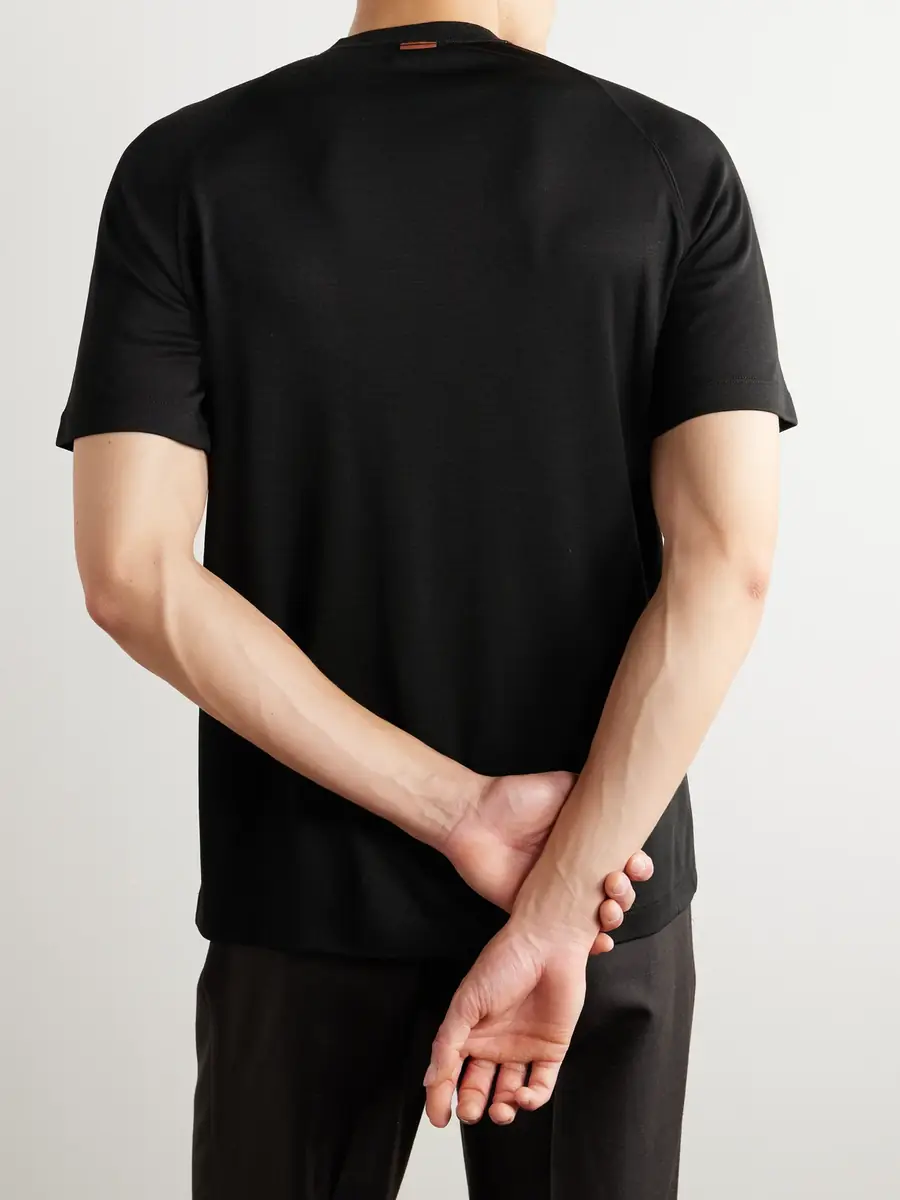 Zegna High Performance™ Wool-Jersey T-Shirt - Men | Thumbnail 3 Zegna High Performance™ Wool-Jersey T-Shirt - Men | Thumbnail 3