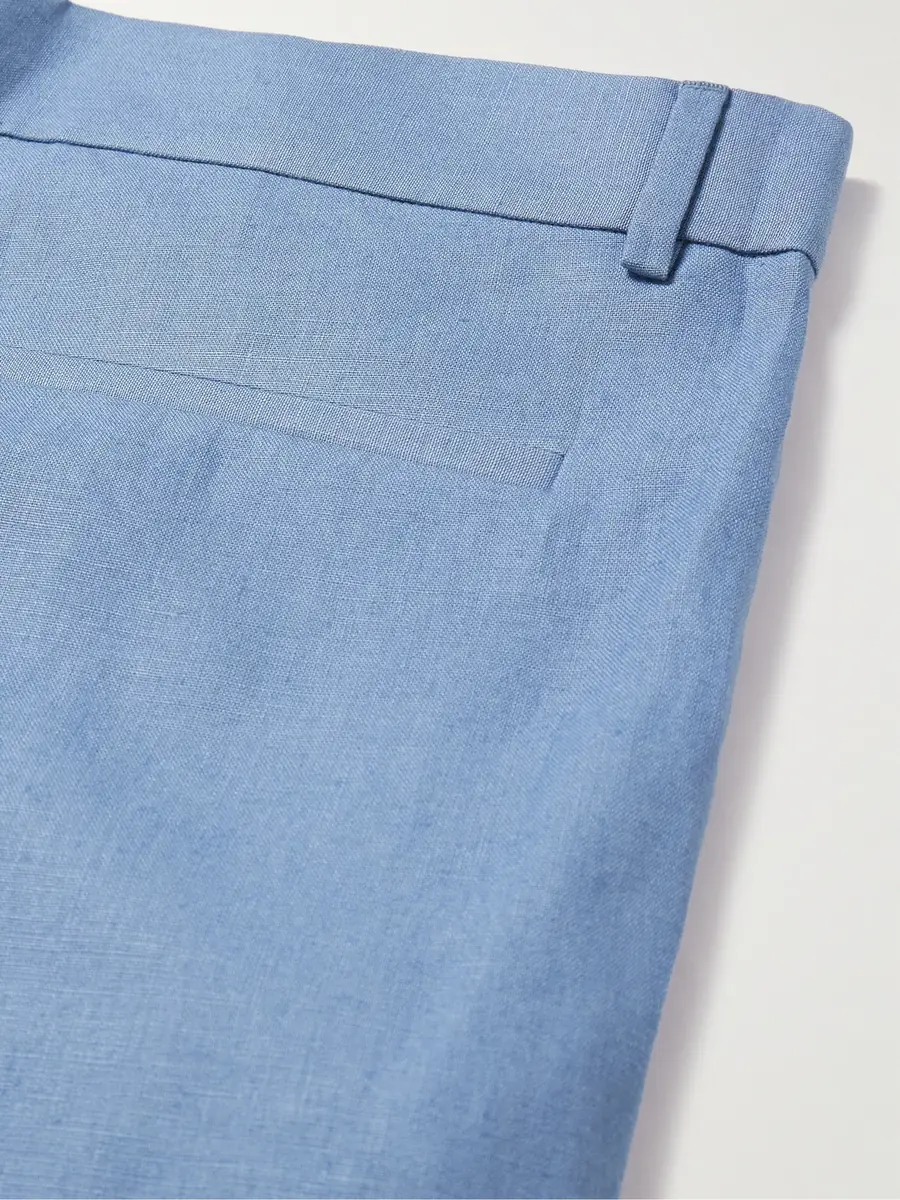 Loro Piana Straight-Leg Pleated Linen Bermuda Shortsen | Thumbnail 4 Loro Piana Straight-Leg Pleated Linen Bermuda Shortsen | Thumbnail 4