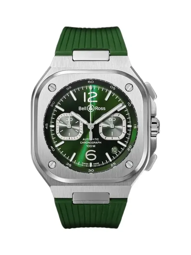 BR 05 Automatic Chronograph Stainless Steel Watch, Ref. BR05C-GN-ST/SRB - Men BR 05 Automatic Chronograph Stainless Steel Watch, Ref. BR05C-GN-ST/SRB - Men