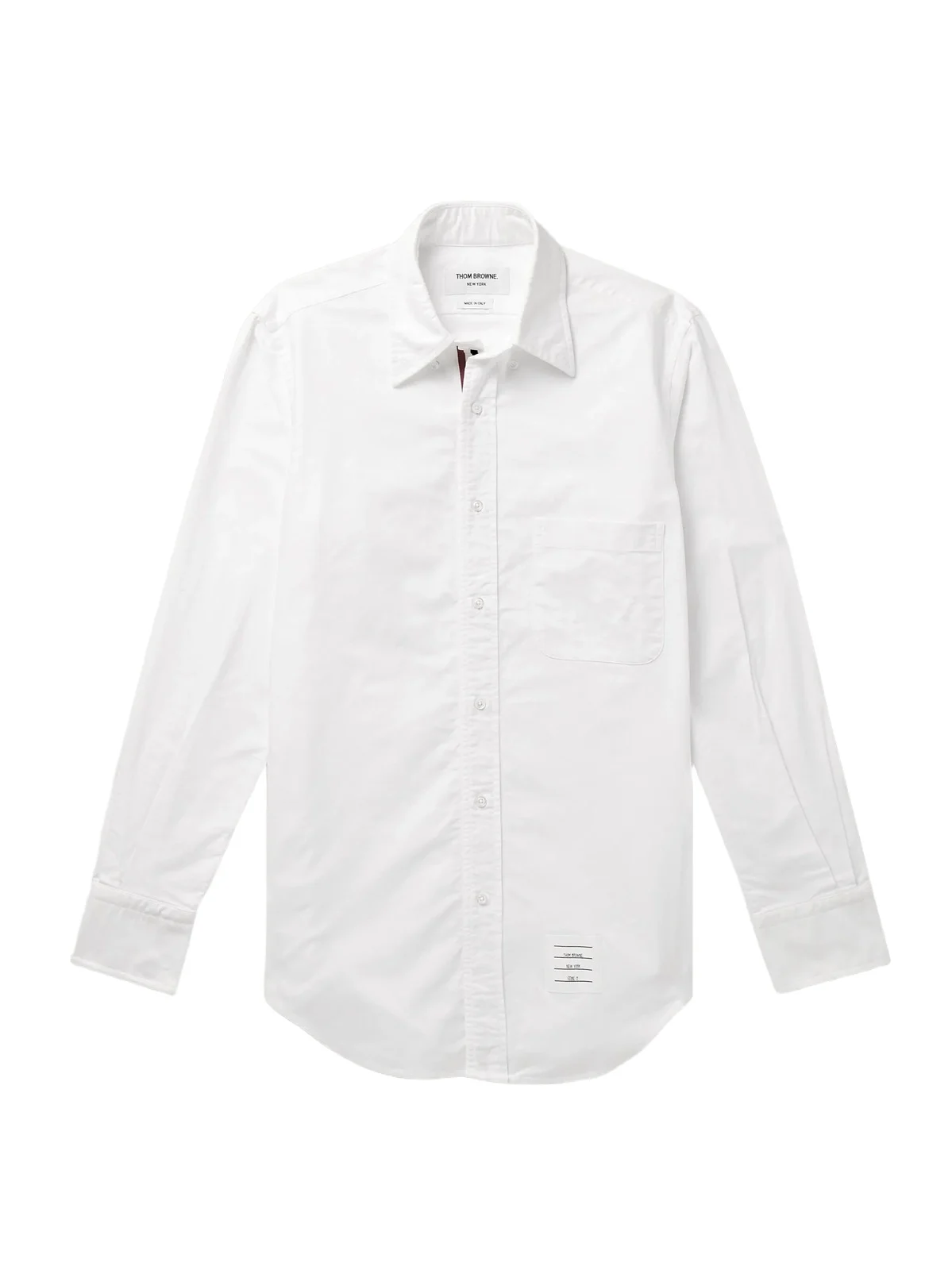 Slim-Fit Button-Down Collar Logo-Appliquéd Cotton Oxford Shirt - Men Slim-Fit Button-Down Collar Logo-Appliquéd Cotton Oxford Shirt - Men