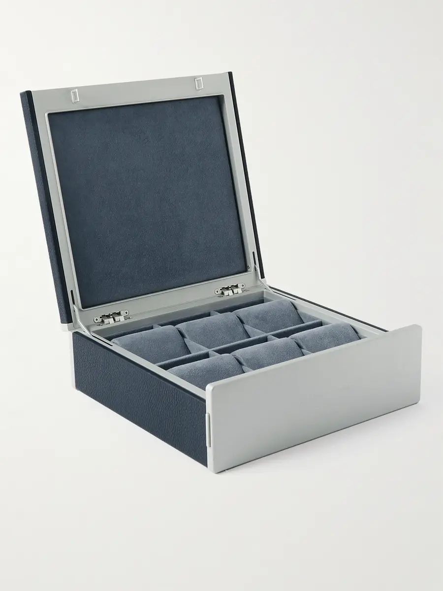 Charles Simon Spence Full-Grain Leather Six-Piece Watch Case - Men | Thumbnail 2 Charles Simon Spence Full-Grain Leather Six-Piece Watch Case - Men | Thumbnail 2