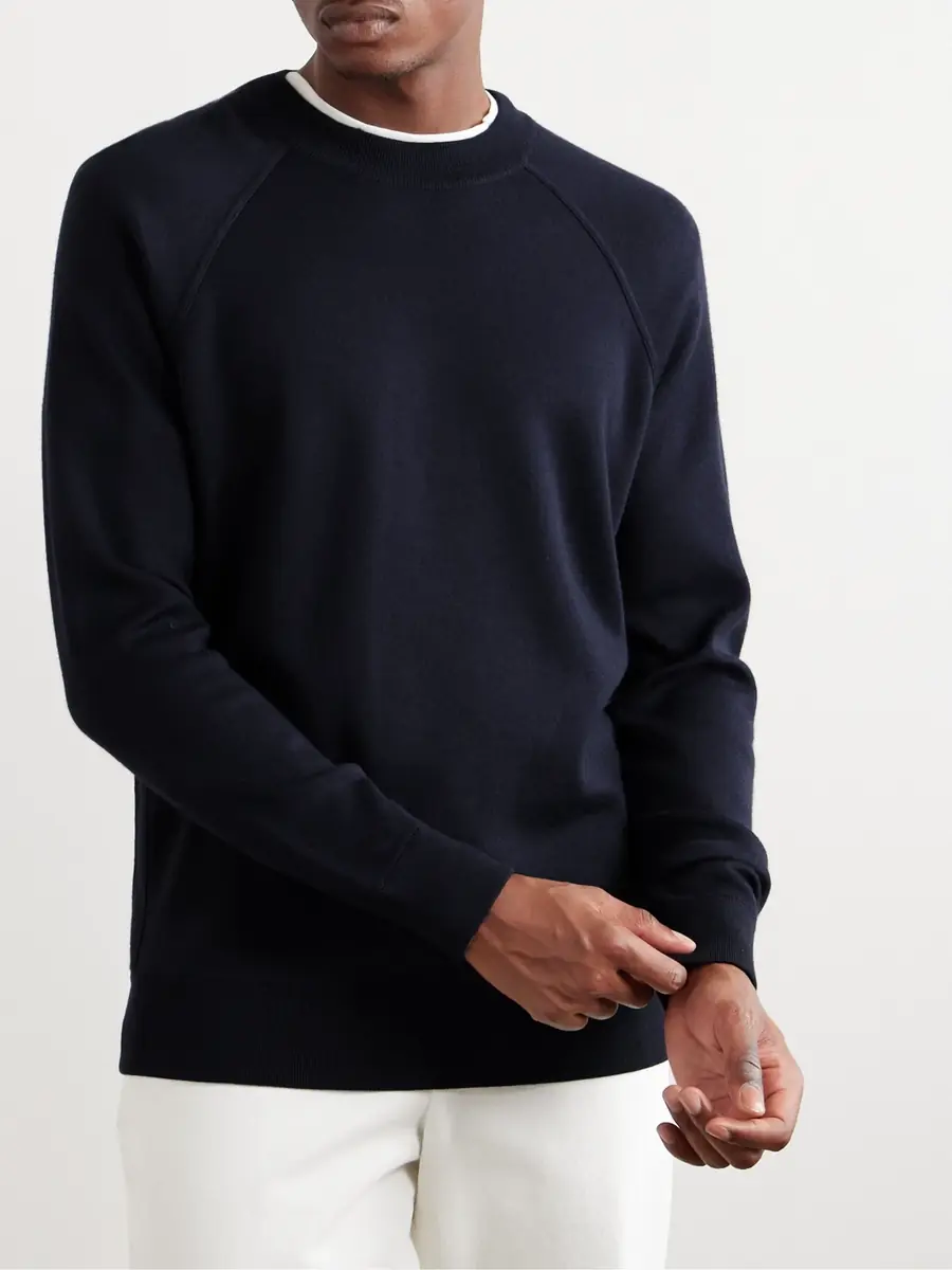 Loro Piana Cashmere, Virgin Wool and Silk-Blend Sweater - Men | Thumbnail 3 Loro Piana Cashmere, Virgin Wool and Silk-Blend Sweater - Men | Thumbnail 3