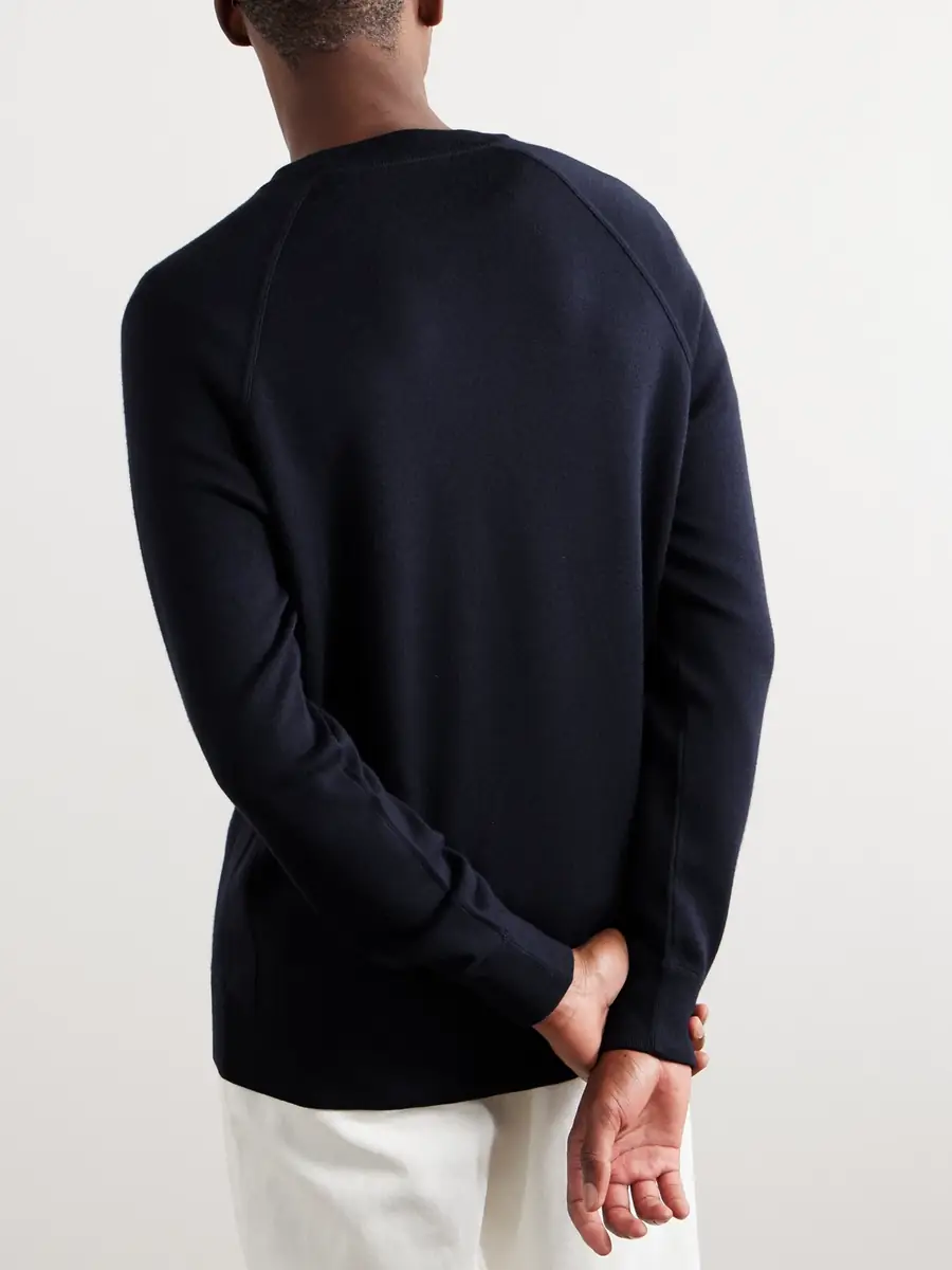 Loro Piana Cashmere, Virgin Wool and Silk-Blend Sweater - Men | Thumbnail 4 Loro Piana Cashmere, Virgin Wool and Silk-Blend Sweater - Men | Thumbnail 4