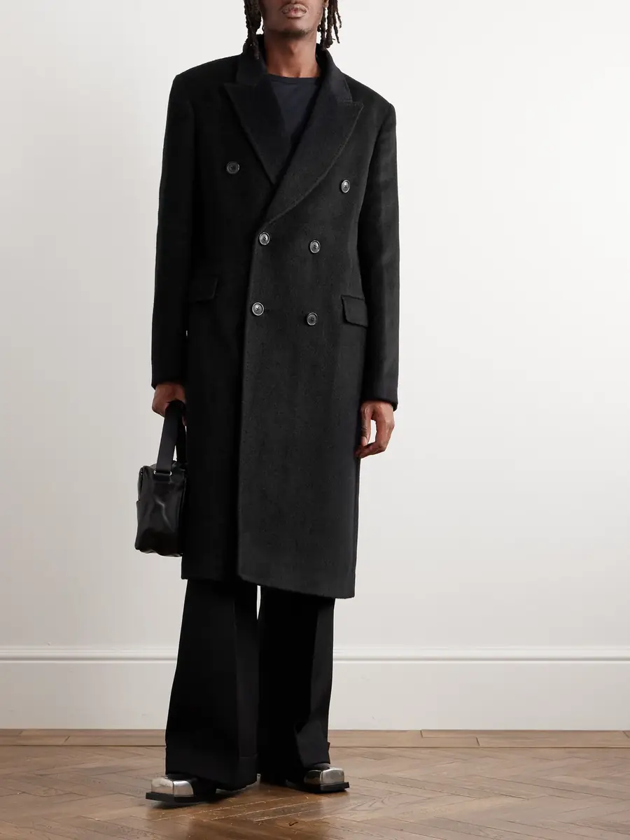 Our Legacy Whale Double-Breasted Mohair-Blend Coat - Men | Thumbnail 2 Our Legacy Whale Double-Breasted Mohair-Blend Coat - Men | Thumbnail 2