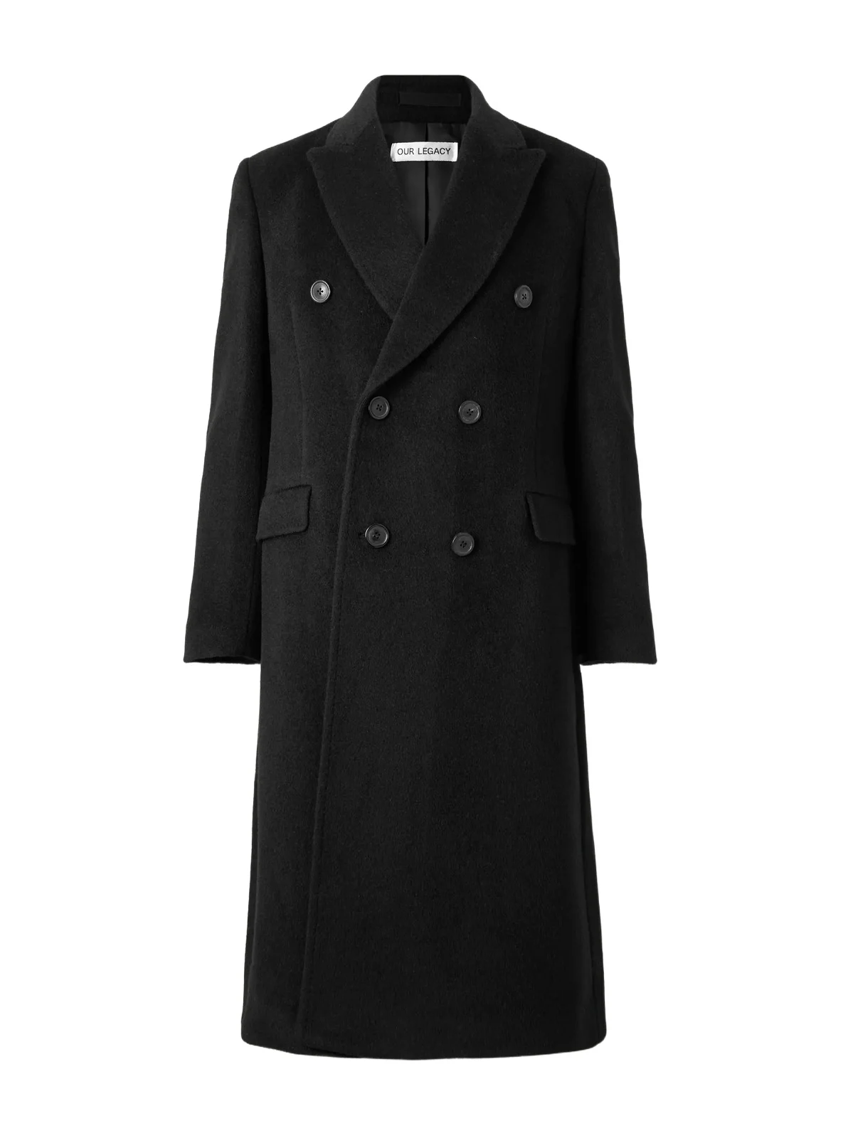 Whale Double-Breasted Mohair-Blend Coat - Men Whale Double-Breasted Mohair-Blend Coat - Men