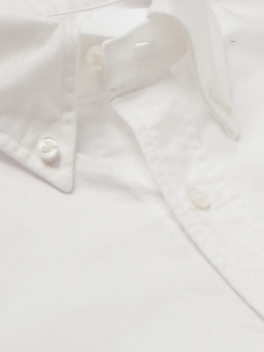 Thom Browne Button-Down Collar Striped Grosgrain-Trimmed Cotton-Poplin Shirt - Men | Thumbnail 5 Thom Browne Button-Down Collar Striped Grosgrain-Trimmed Cotton-Poplin Shirt - Men | Thumbnail 5