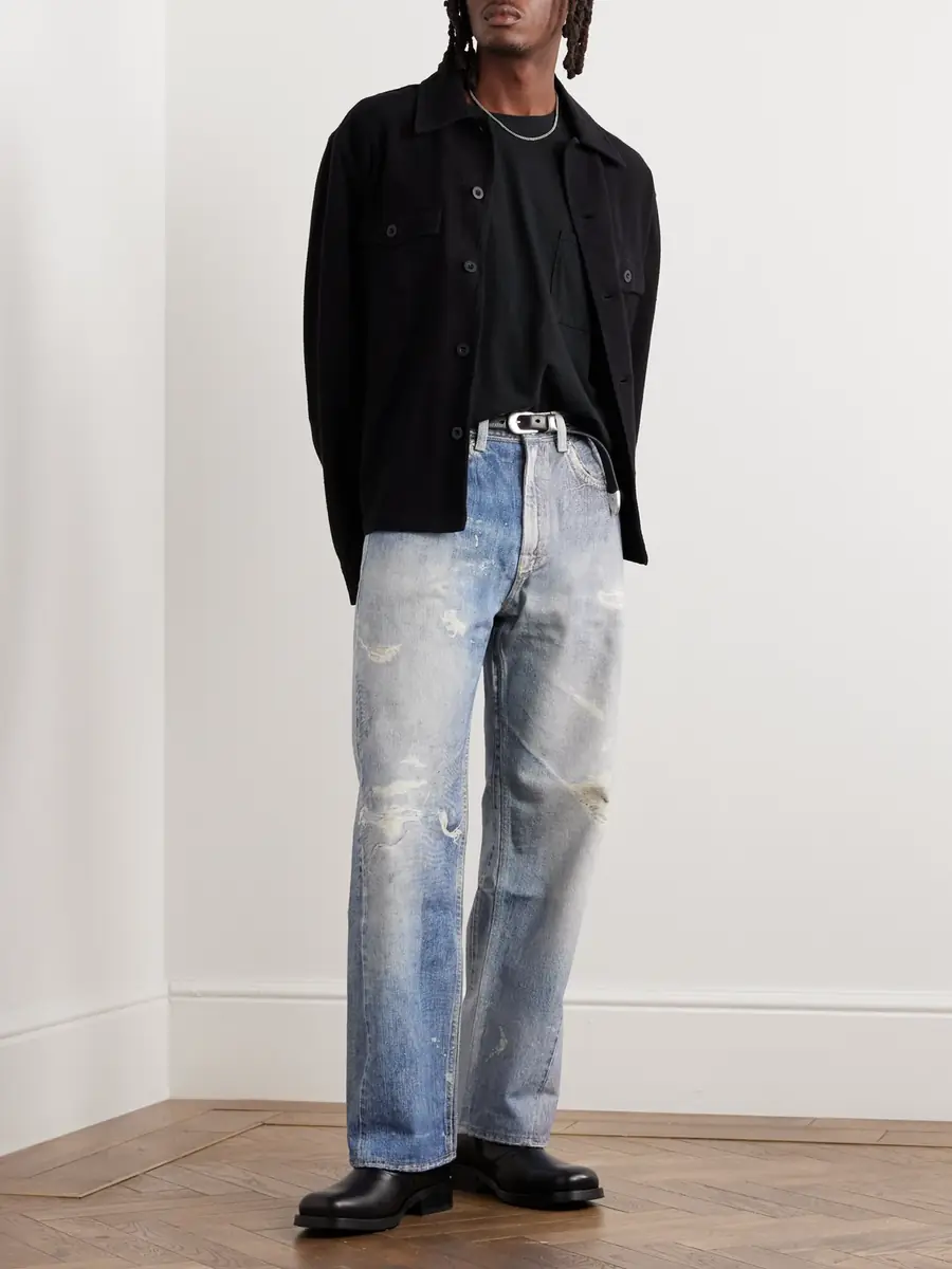 Our Legacy Third Cut Straight-Leg Printed Jeans - Men | Thumbnail 2