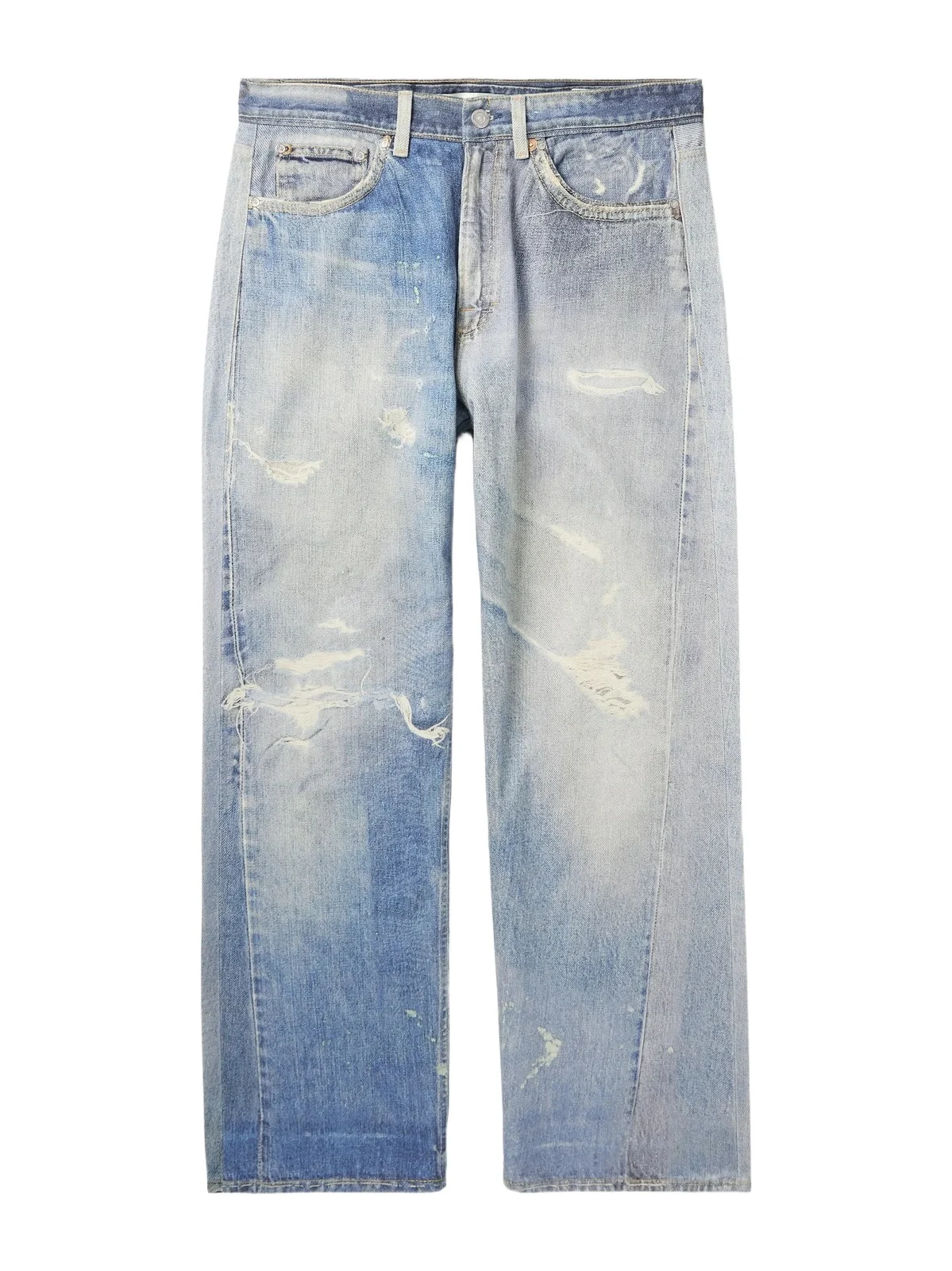 Third Cut Straight-Leg Printed Jeans - Men Third Cut Straight-Leg Printed Jeans - Men