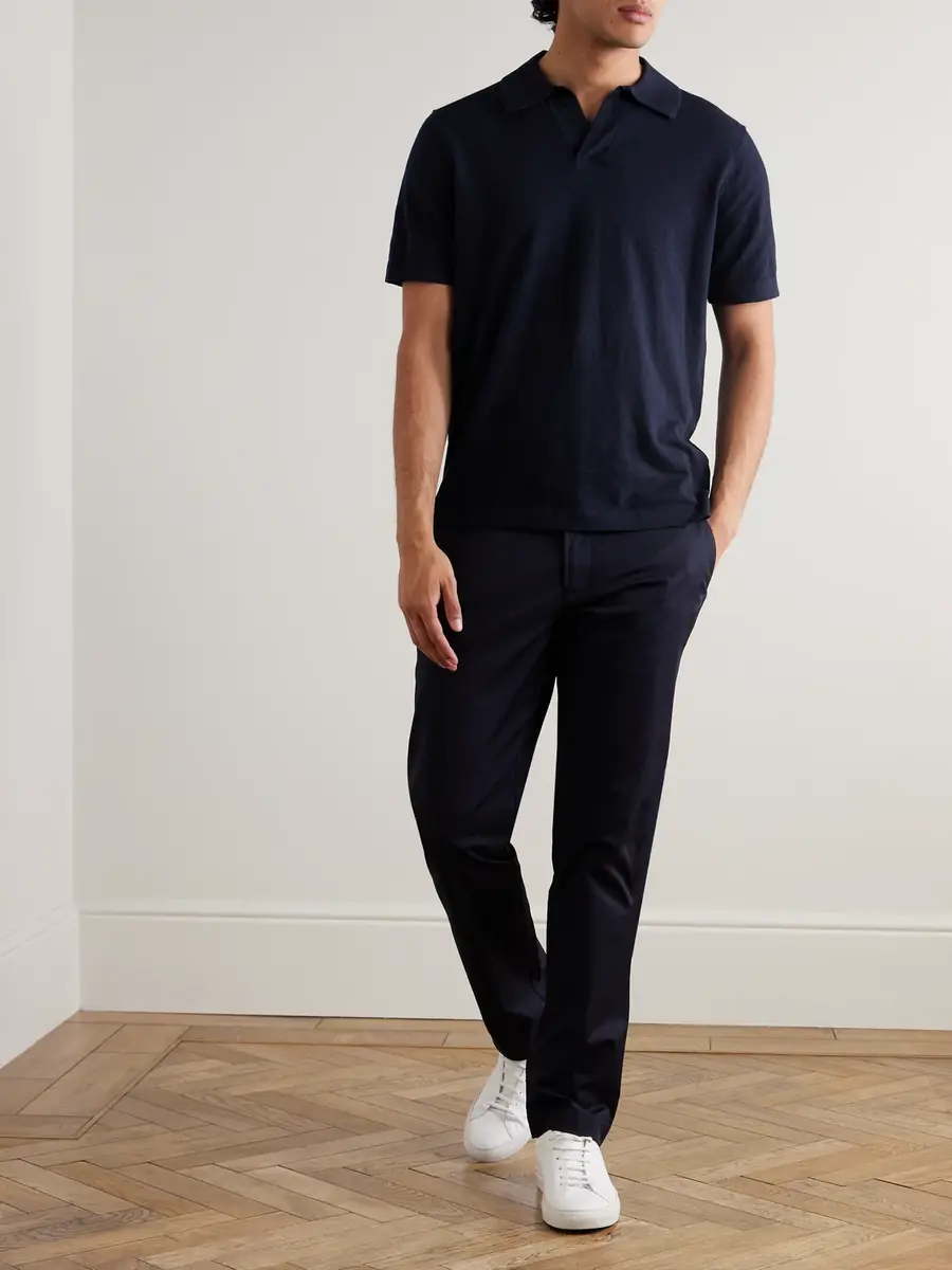 NN07 Ryan 6311 Cotton and Linen-Blend Polo Shirt - Men | Thumbnail 2 NN07 Ryan 6311 Cotton and Linen-Blend Polo Shirt - Men | Thumbnail 2