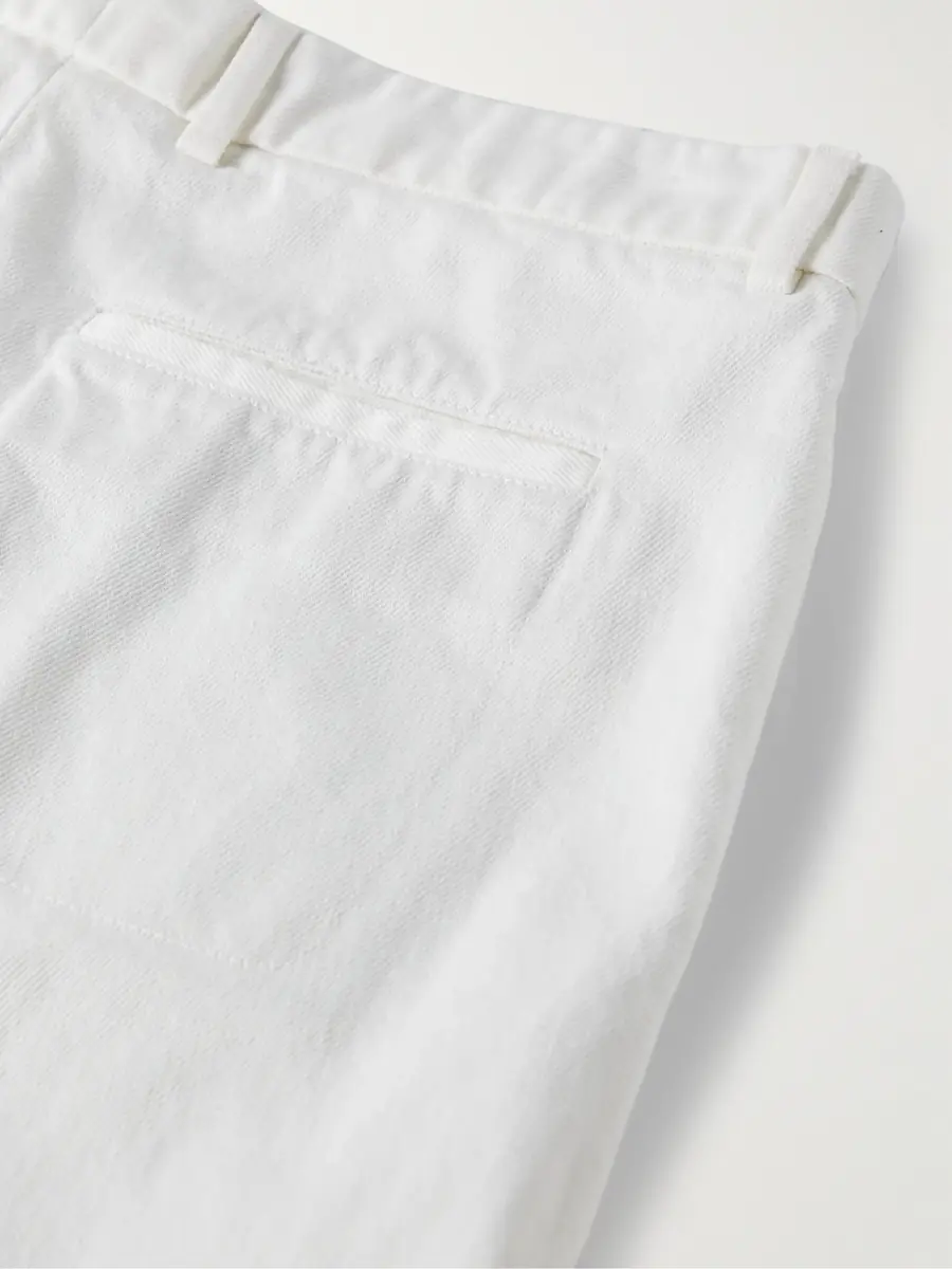Loro Piana Merse Straight-Leg Cotton-Twill Trousers - Men | Thumbnail 4
