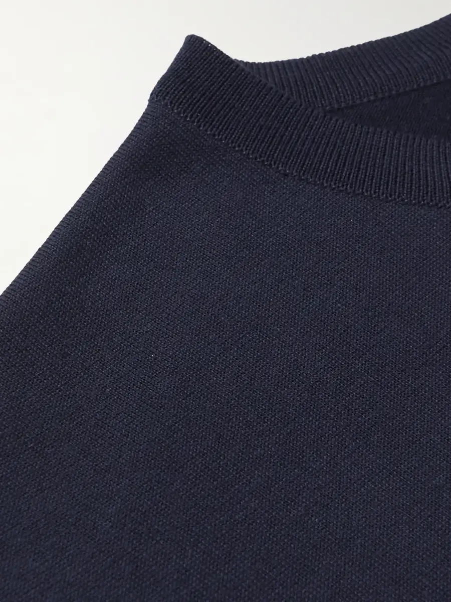 John Smedley Lorca Slim-Fit Sea Island Cotton T-Shirt - Men | Thumbnail 5 John Smedley Lorca Slim-Fit Sea Island Cotton T-Shirt - Men | Thumbnail 5
