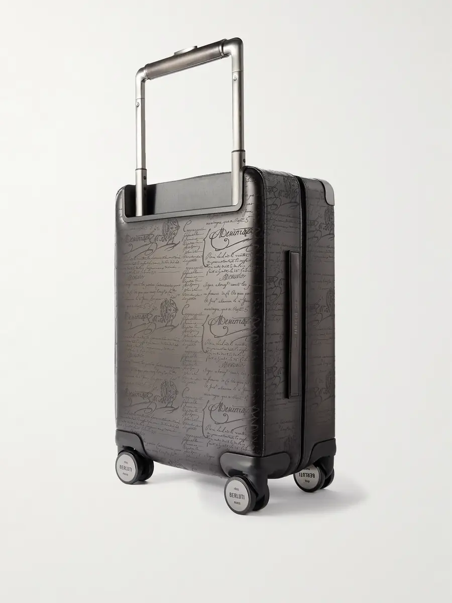 Berluti Formula 1005 Scritto Venezia Leather Suitcase - Men | Thumbnail 3 Berluti Formula 1005 Scritto Venezia Leather Suitcase - Men | Thumbnail 3