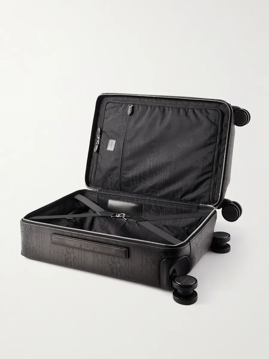 Berluti Formula 1005 Scritto Venezia Leather Suitcase - Men | Thumbnail 5 Berluti Formula 1005 Scritto Venezia Leather Suitcase - Men | Thumbnail 5