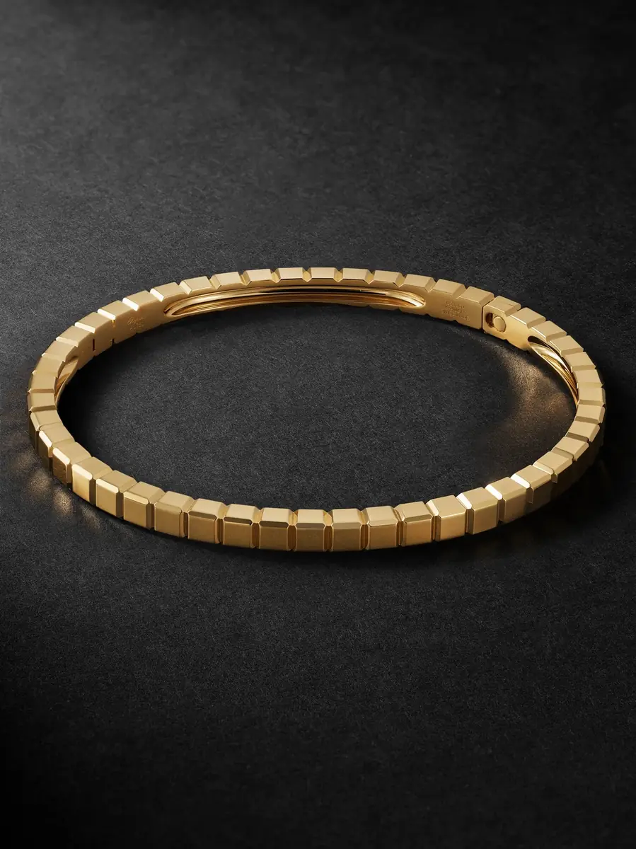 Ice Cube 18-Karat Gold Bracelet - Men Ice Cube 18-Karat Gold Bracelet - Men