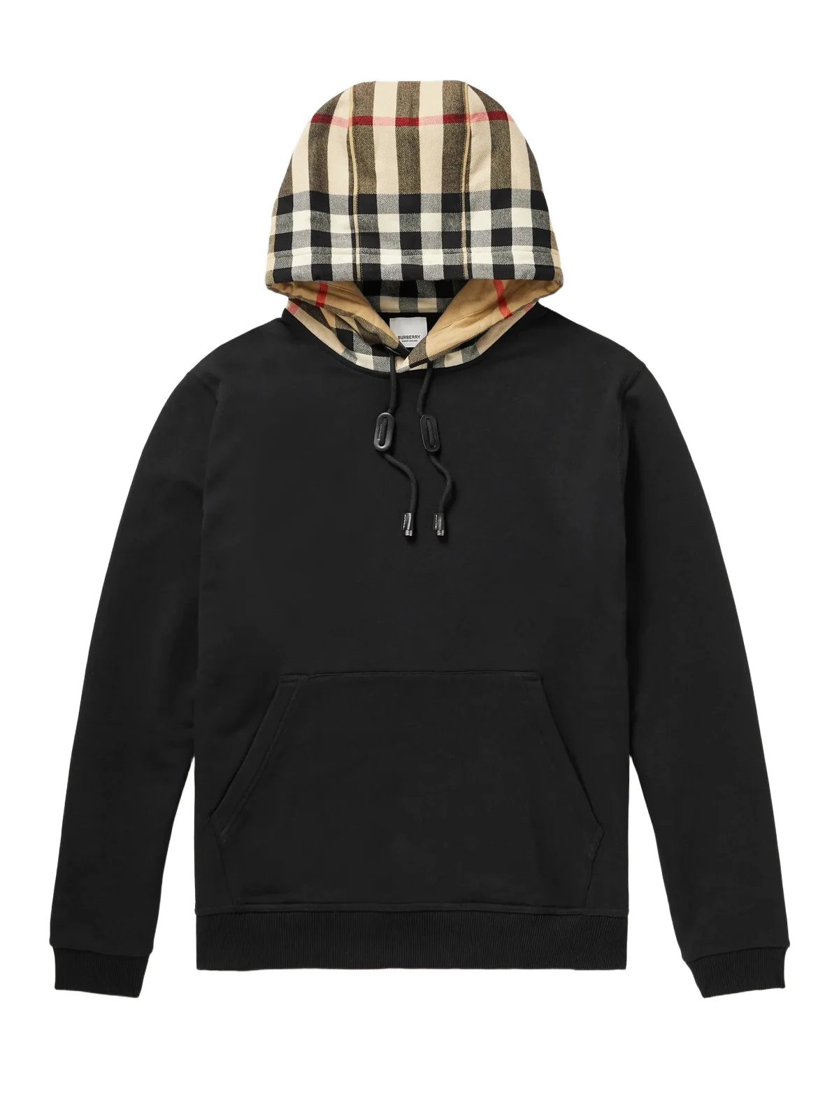 Checked Cotton-Jersey Hoodie - Men Checked Cotton-Jersey Hoodie - Men