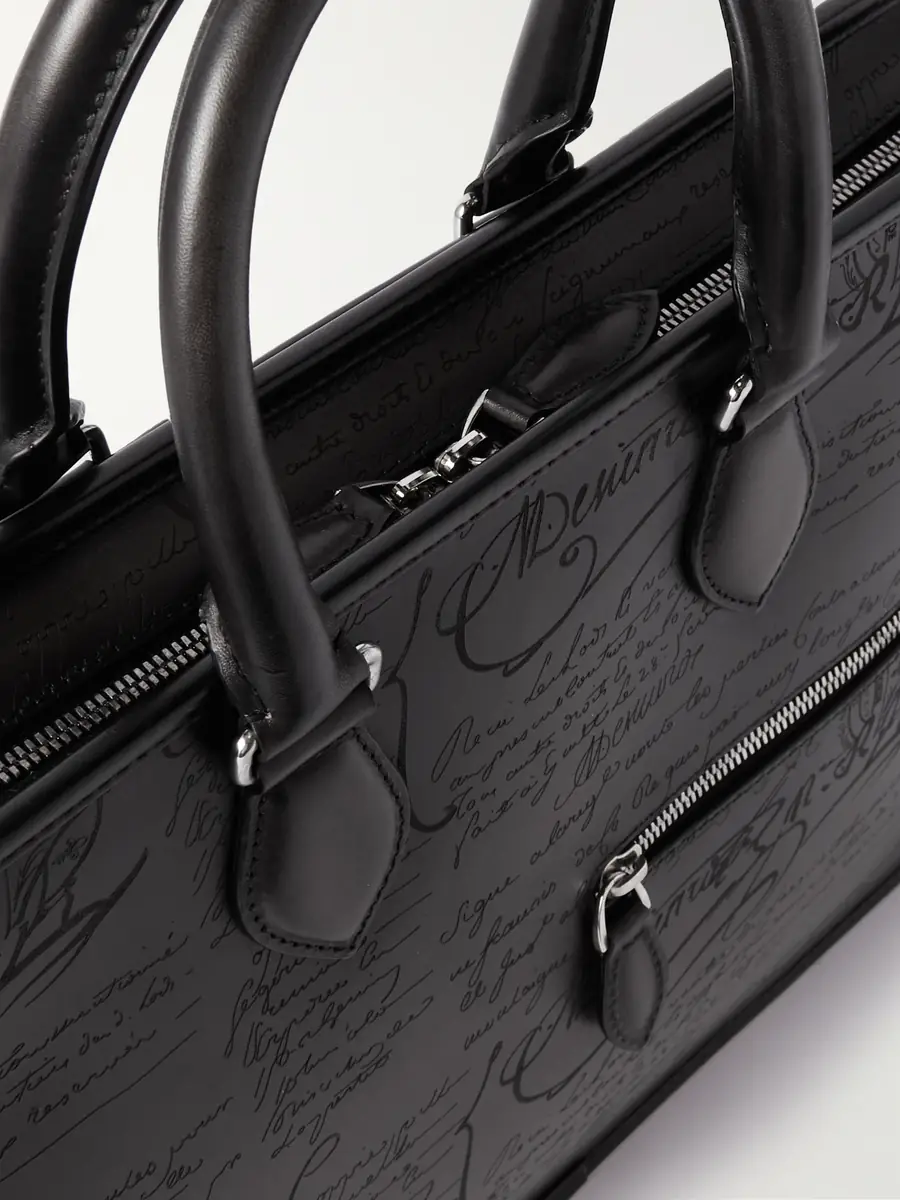 Berluti Un Jour Mini Scritto Leather Briefcase - Men | Thumbnail 4 Berluti Un Jour Mini Scritto Leather Briefcase - Men | Thumbnail 4