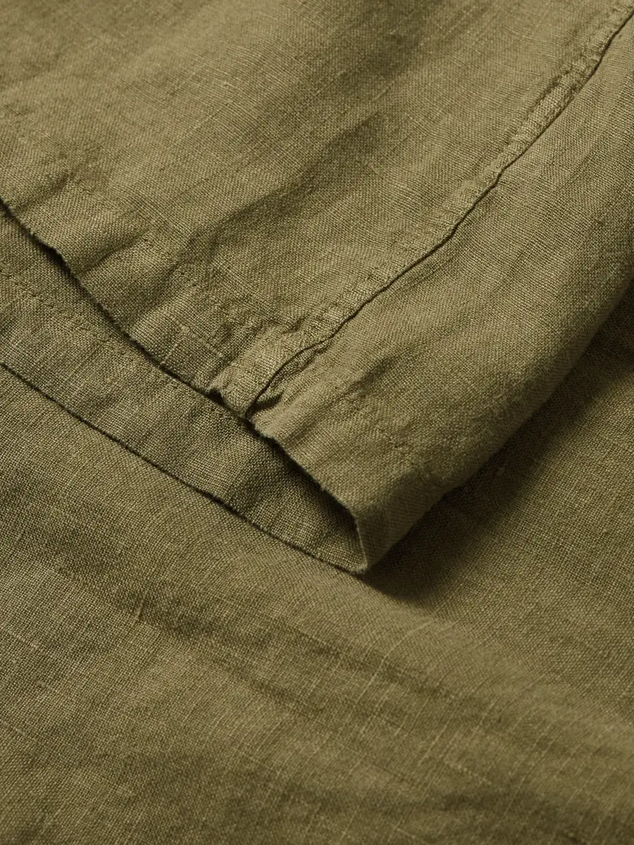 Portuguese Flannel Camp-Collar Linen Shirt - Men | Thumbnail 4 Portuguese Flannel Camp-Collar Linen Shirt - Men | Thumbnail 4