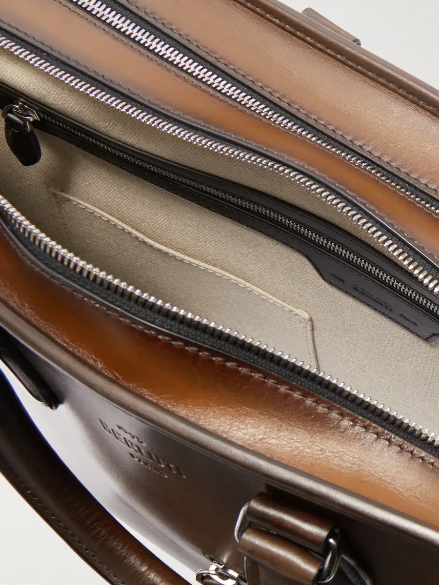 Berluti 2 Jour Neo Scritto Venezia Leather Briefcase - Men | Thumbnail 5