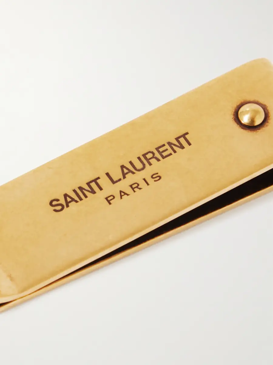 Saint Laurent Gold-Tone Money Clip - Men | Thumbnail 3 Saint Laurent Gold-Tone Money Clip - Men | Thumbnail 3