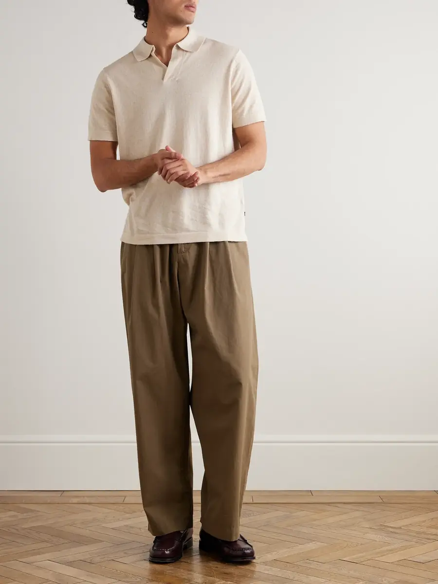 NN07 Ryan 6311 Cotton and Linen-Blend Polo Shirt - Men | Thumbnail 2 NN07 Ryan 6311 Cotton and Linen-Blend Polo Shirt - Men | Thumbnail 2