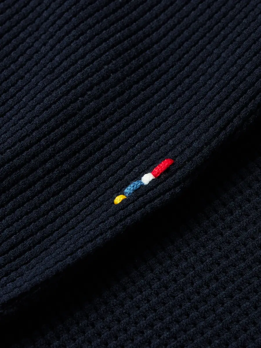 Orlebar Brown Roddy Slim-Fit Camp-Collar Pointelle-Knit Polo Shirt - Men | Thumbnail 5