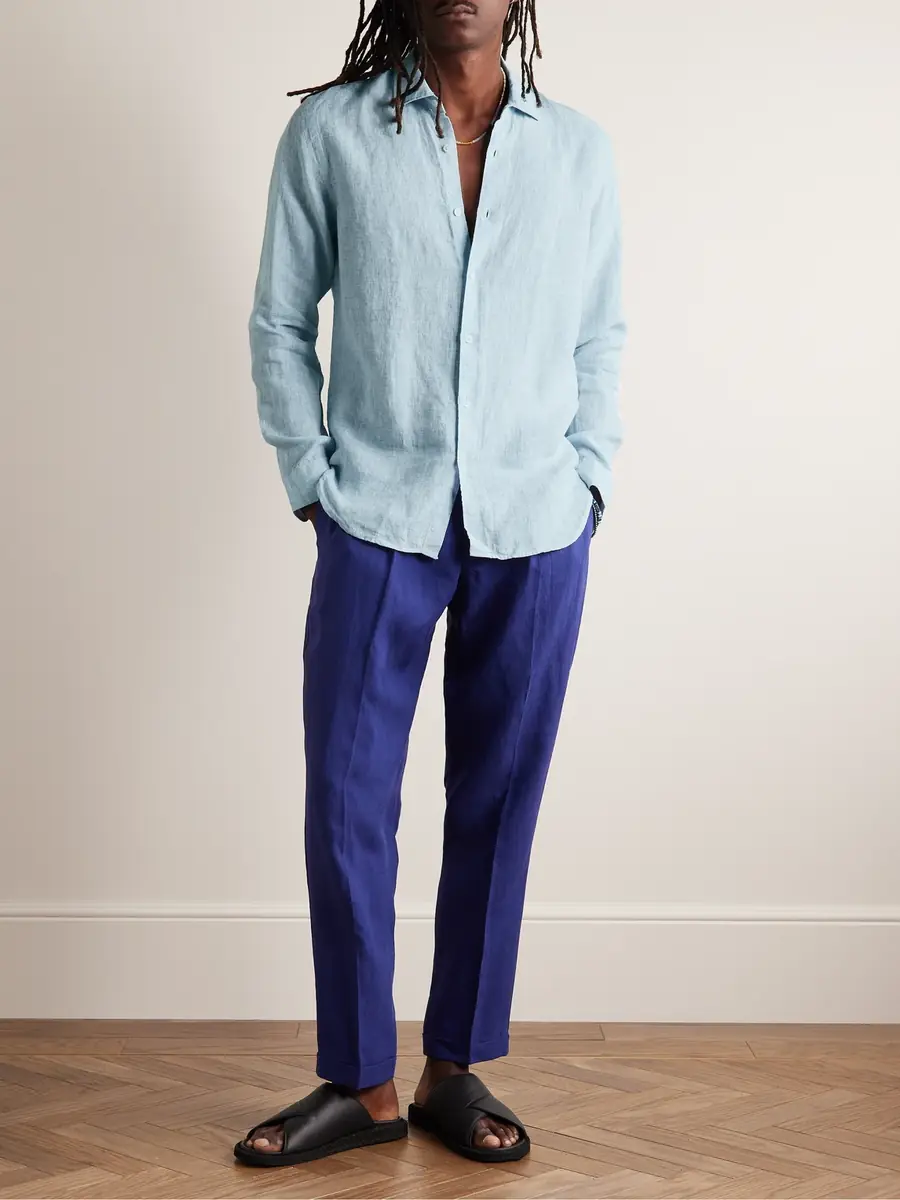 Orlebar Brown Giles Linen Shirt - Men | Thumbnail 2 Orlebar Brown Giles Linen Shirt - Men | Thumbnail 2
